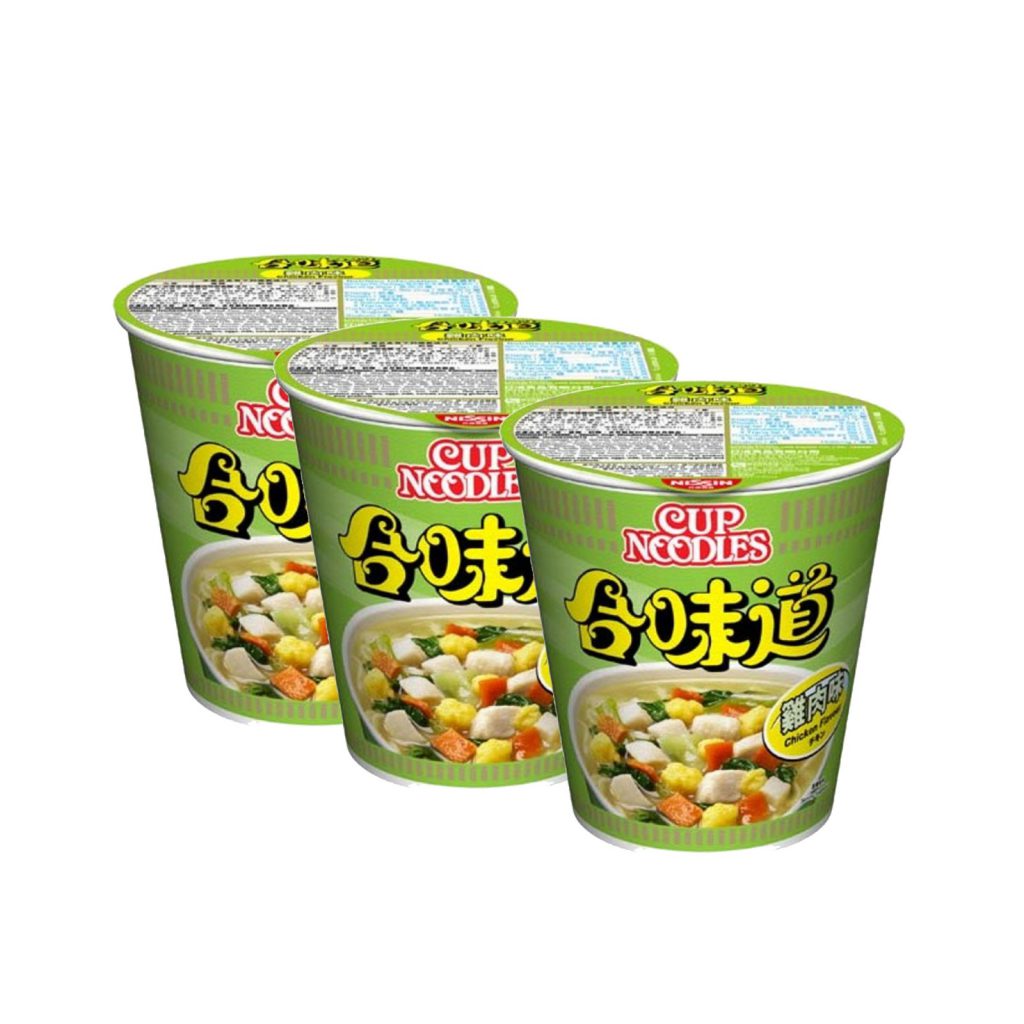 Nissin cup noodles chicken flavour 75g x 3 hk grocery